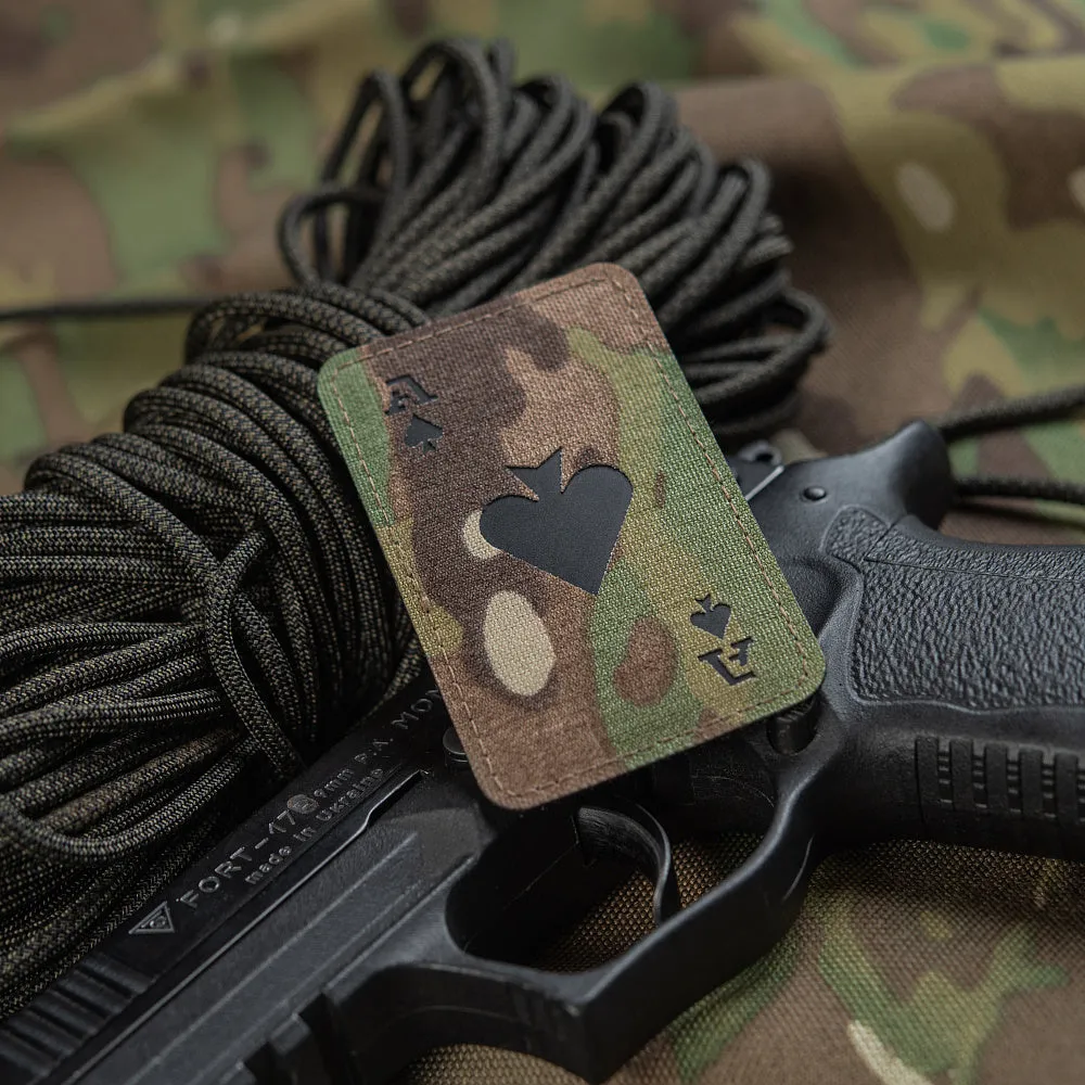 M-Tac Ace of Spades Laser Cut patch multicam fosforescent