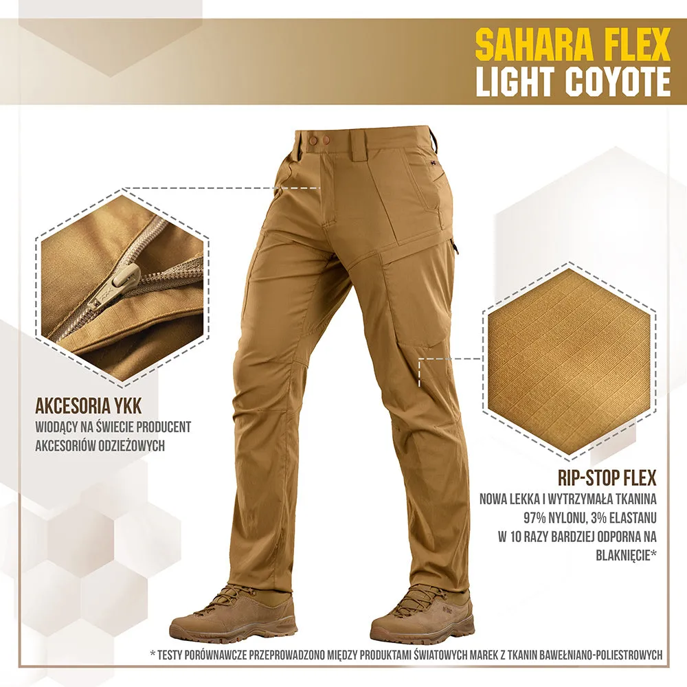 M-Tac Sahara Flex Lite pantaloni coyote rip-stop