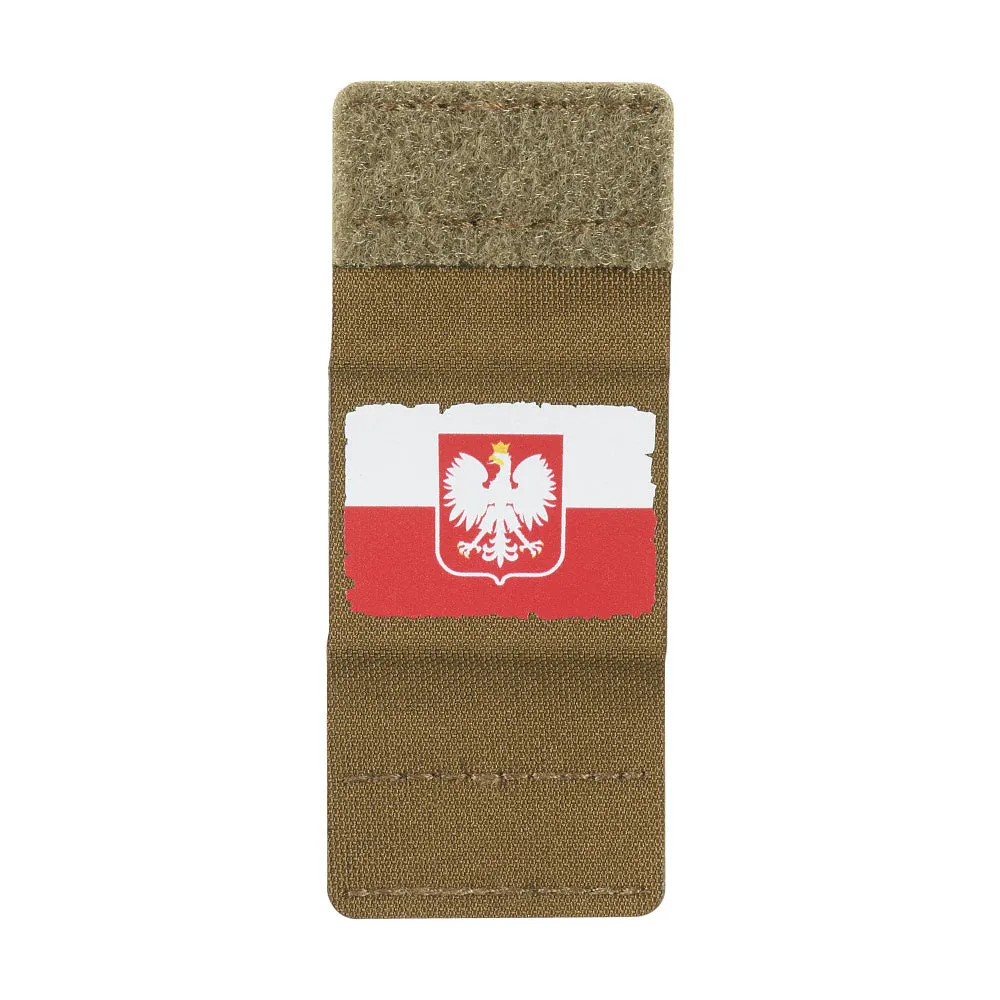 M-Tac patch drapel Polonia MOLLE coyote pliabil