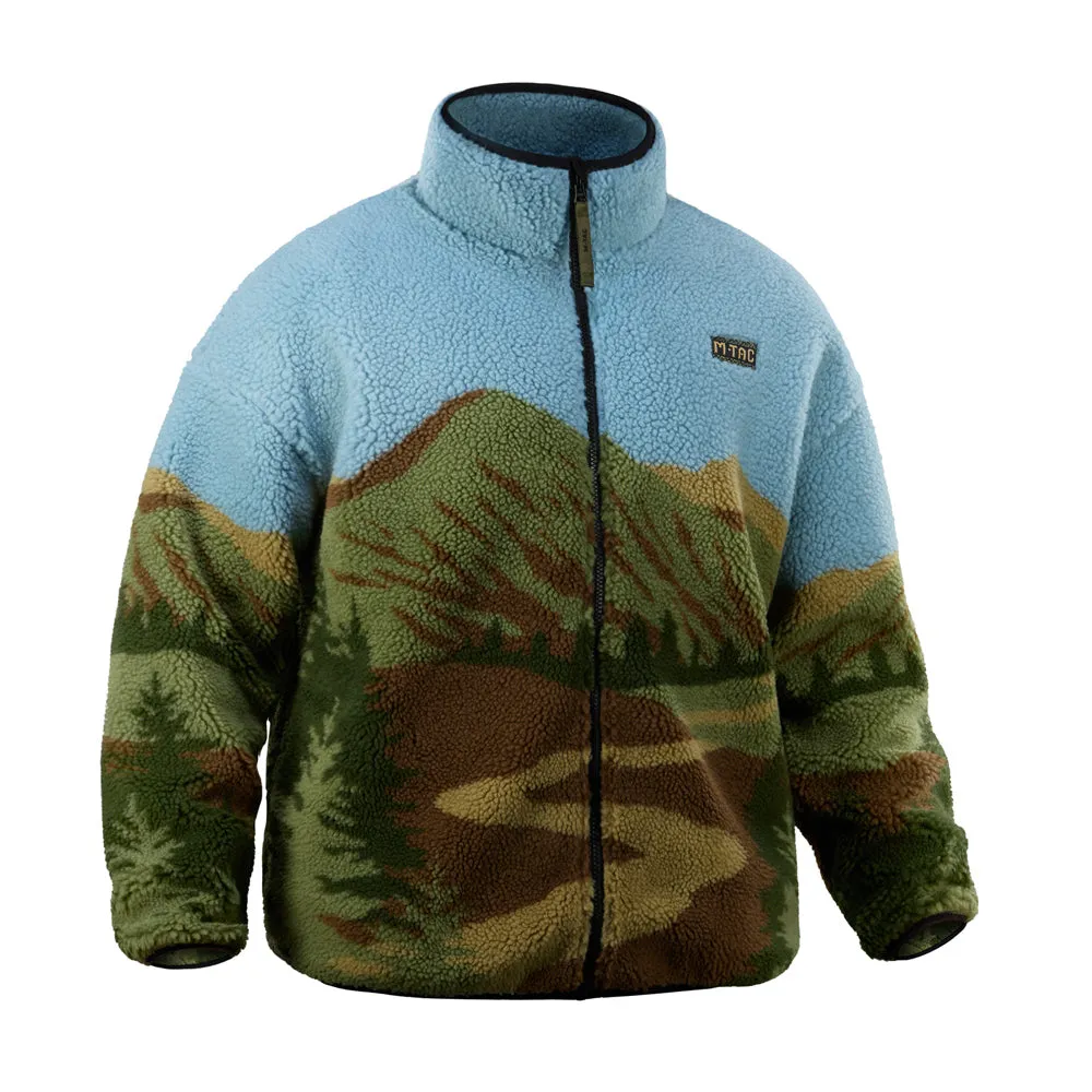M-Tac Karpaty geaca fleece Sherpa peisaj montan poliester