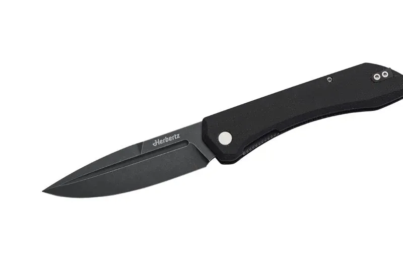 Herbertz Outdoor briceag Liner Lock negru D2 Micarta