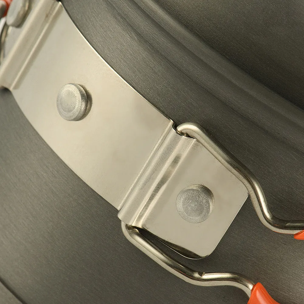 M-Tac set ustensile gătit arzător vase aluminiu gri