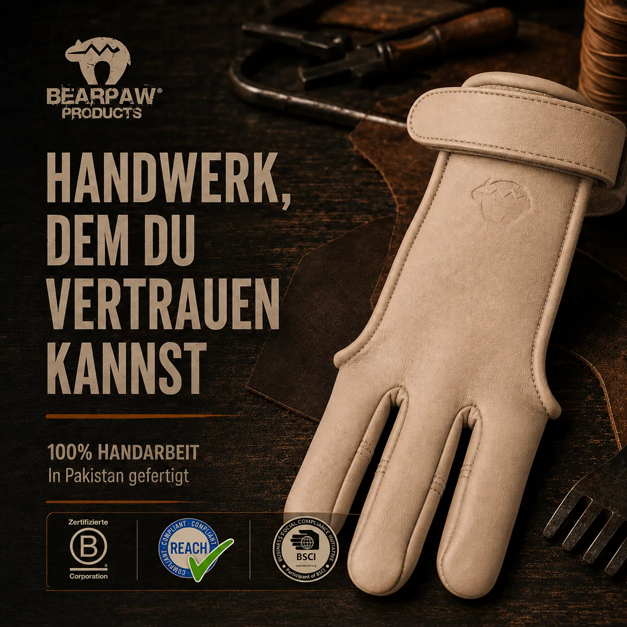 Bearpaw Nature manusa arc piele vaca rezistenta