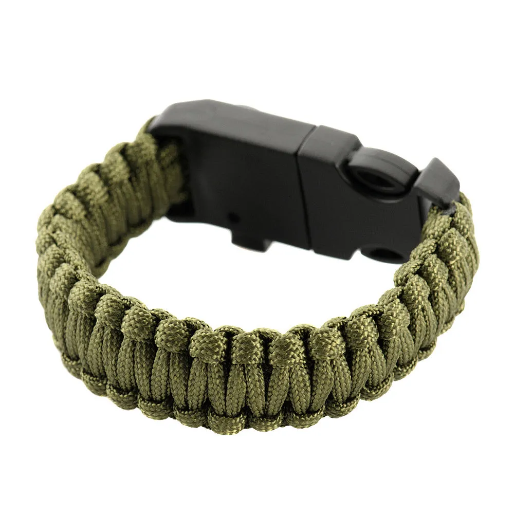 M-Tac Survival bratara paracord Olive M cu busola