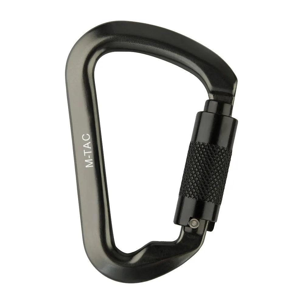 M-Tac Key-Lock carabina aluminiu gri 30kN autoblocare