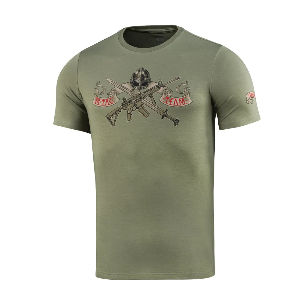 M-Tac Keep Calm tricou Light Olive bumbac elastic