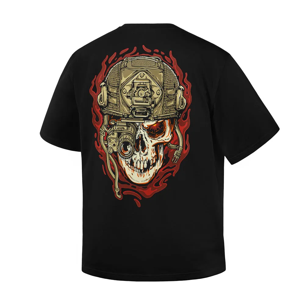 M-Tac Worn to the Bone tricou oversize negru bumbac