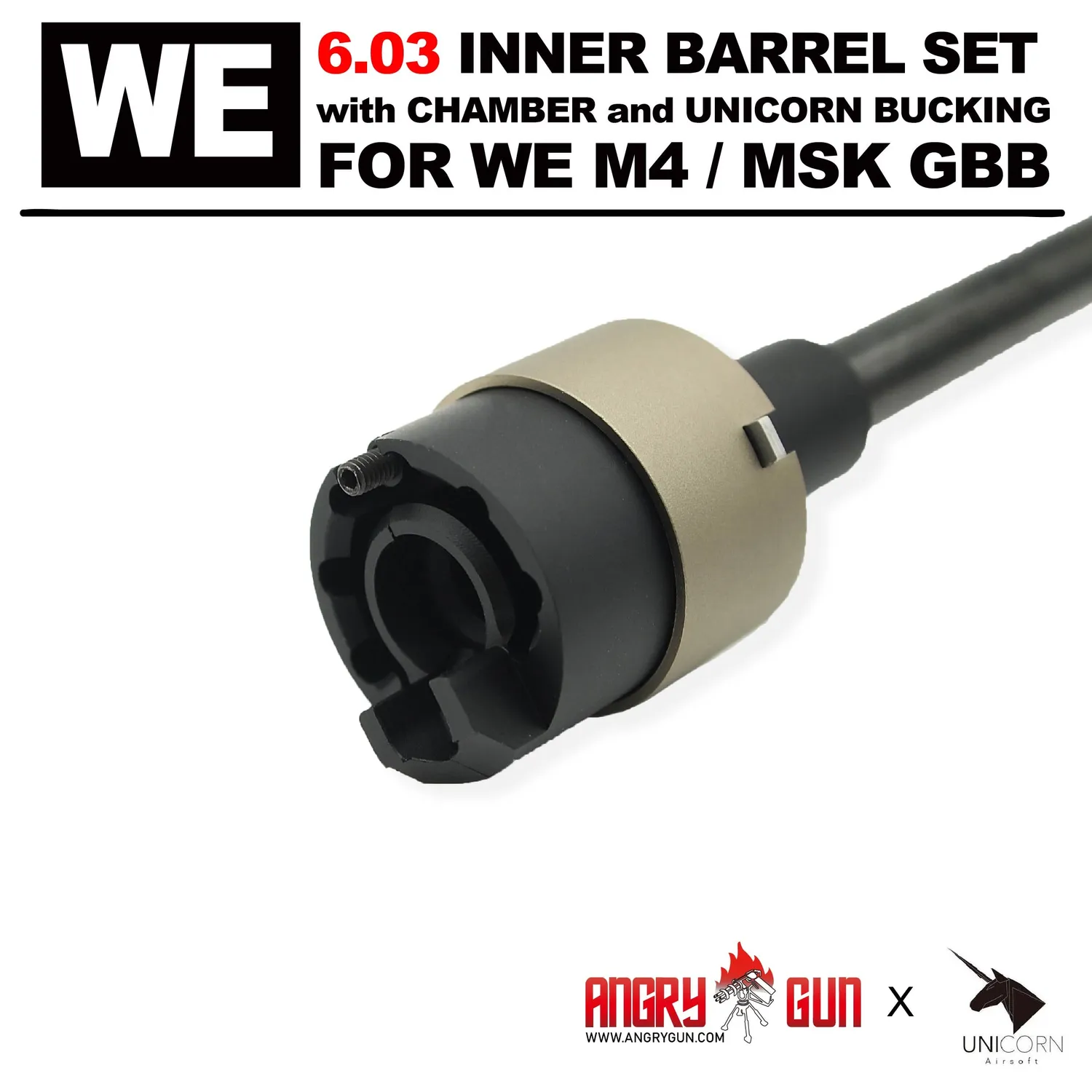 Angry Gun WE Set Teava Interna 6.03mm Inox 250/370mm