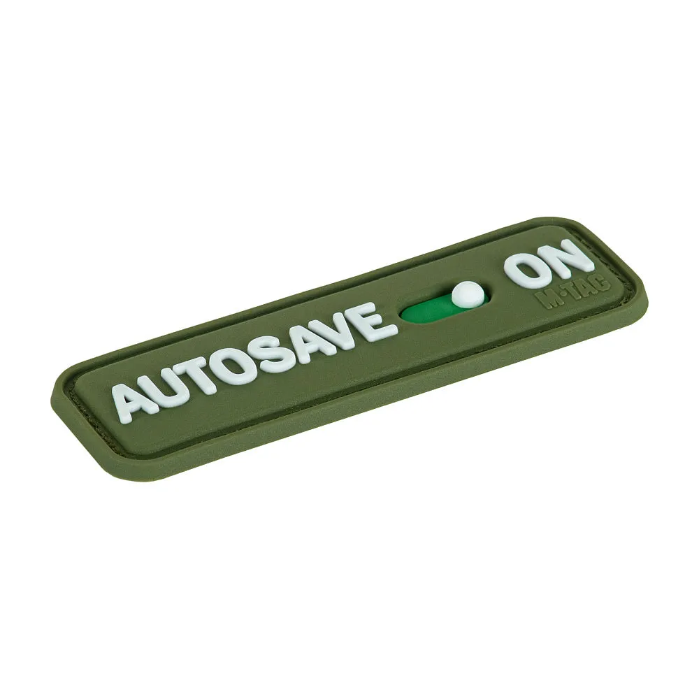 M-Tac Autosave patch Olive PVC 8x2,5cm velcro