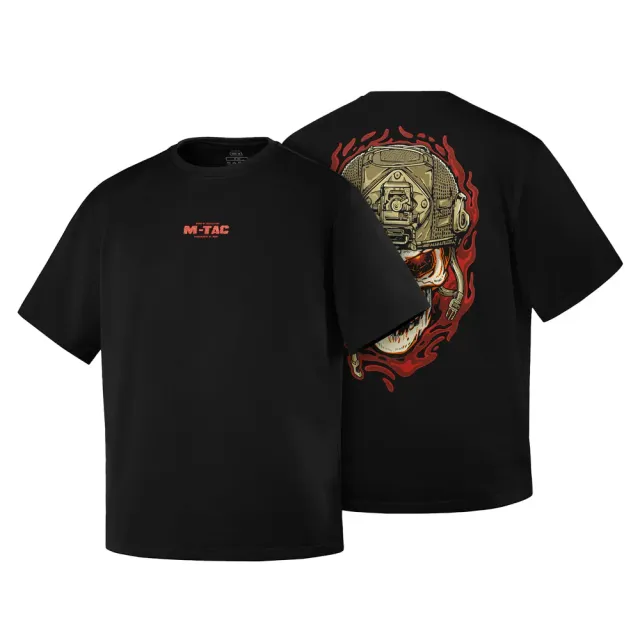 M-Tac Worn to the Bone tricou oversize negru bumbac