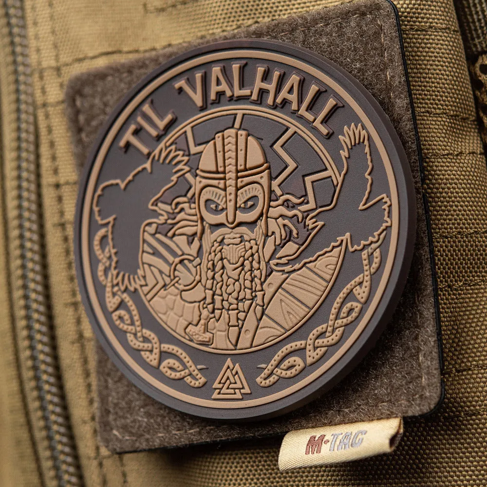 M-Tac Til Valhall patch PVC Coyote rotund 80 mm