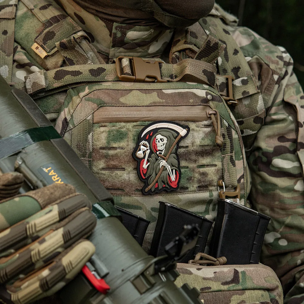 M-Tac Time patch PVC Black/Olive clepsidra 3D