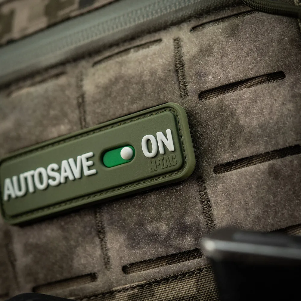 M-Tac Autosave patch Olive PVC 8x2,5cm velcro