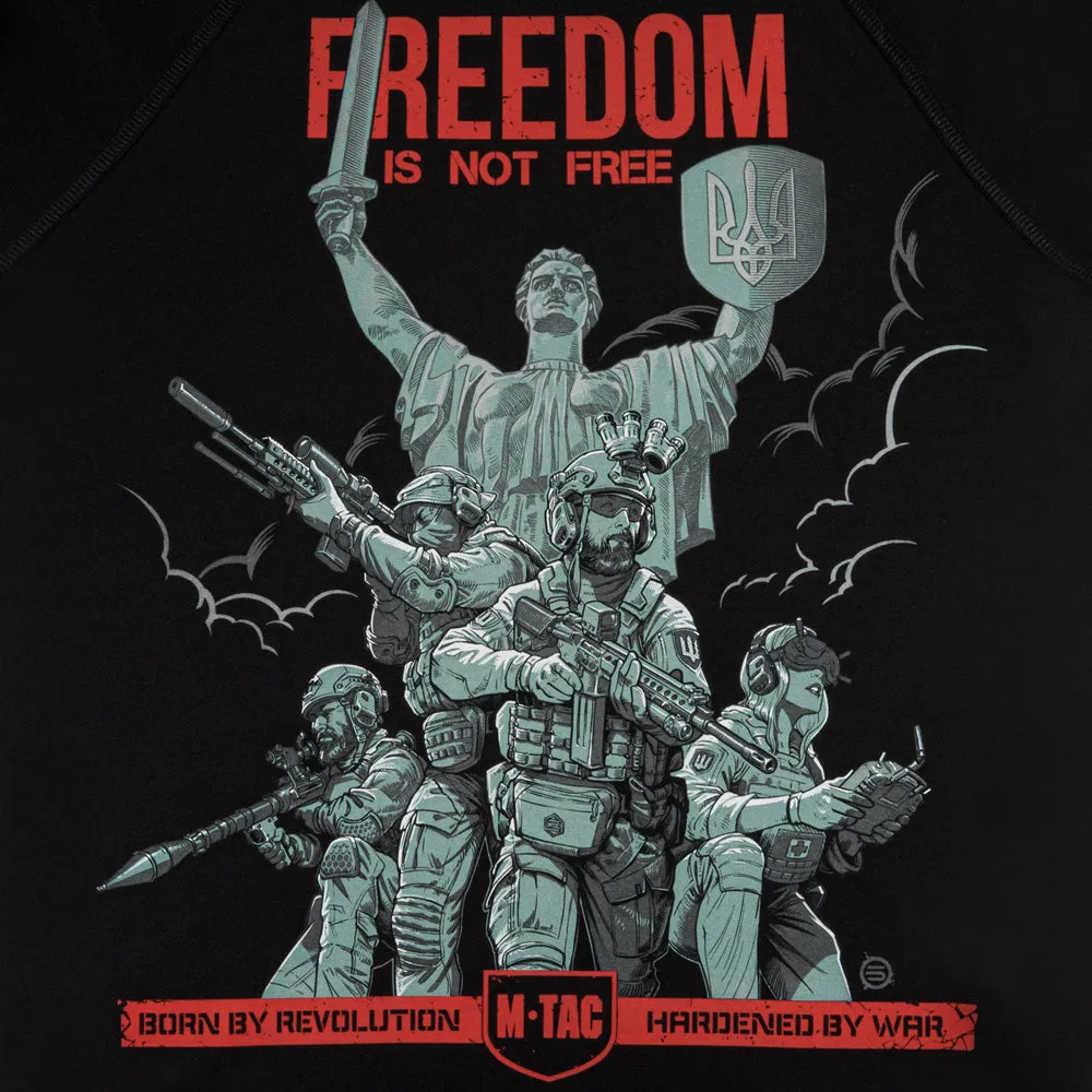 M-Tac Freedom bluză raglan neagră bumbac