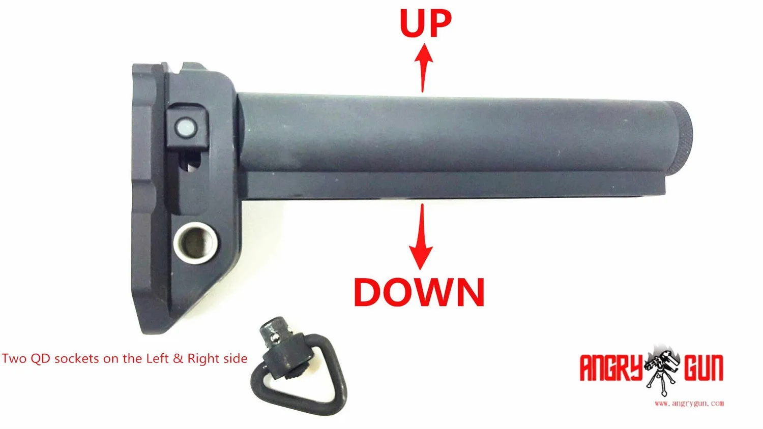 Angrygun Scar Gen II Stock Adapter 2.1 adaptor WE AEG