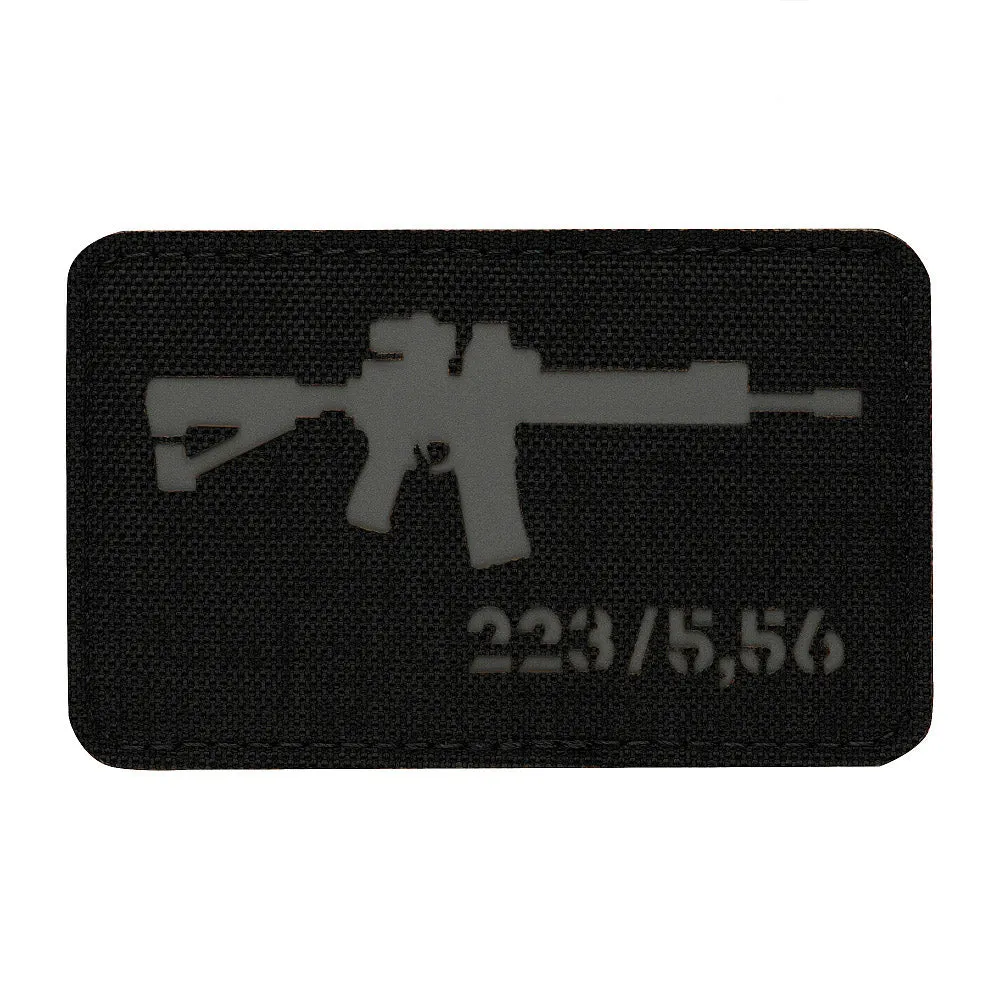 M-Tac AR-15 patch 223/5,56 black grey velcro