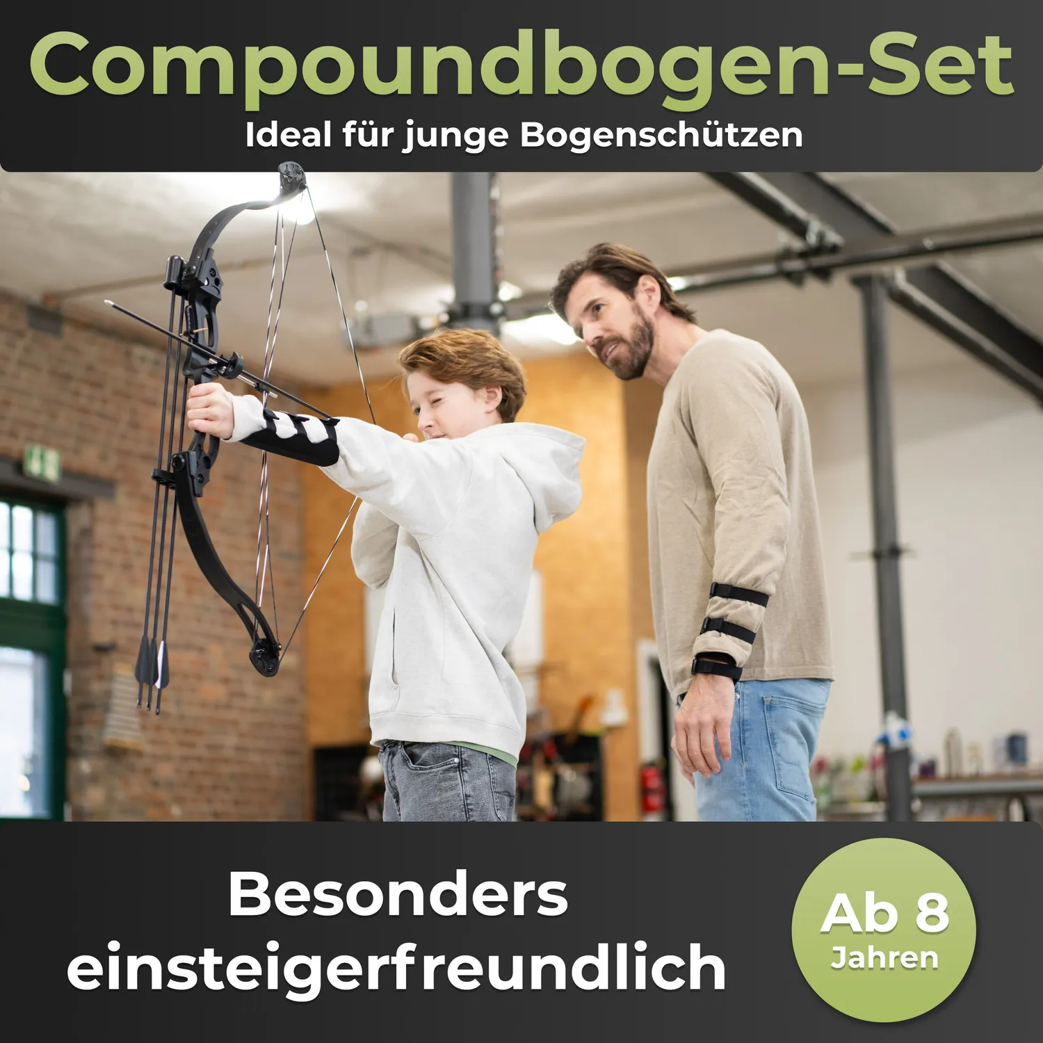 Bearpaw Bowrilla arc compound set incepatori negru