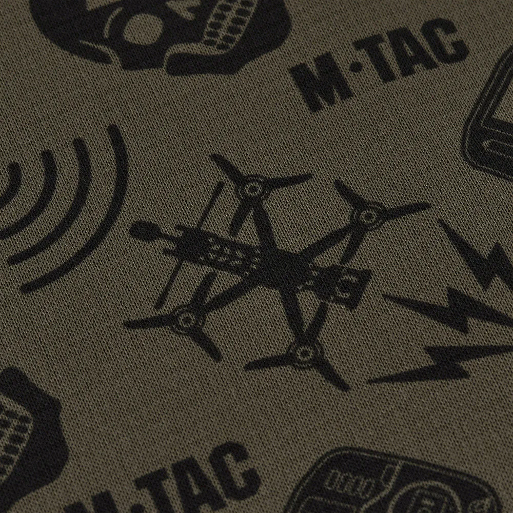 M-Tac Drone Pattern fular tubular Dark Olive microfleece