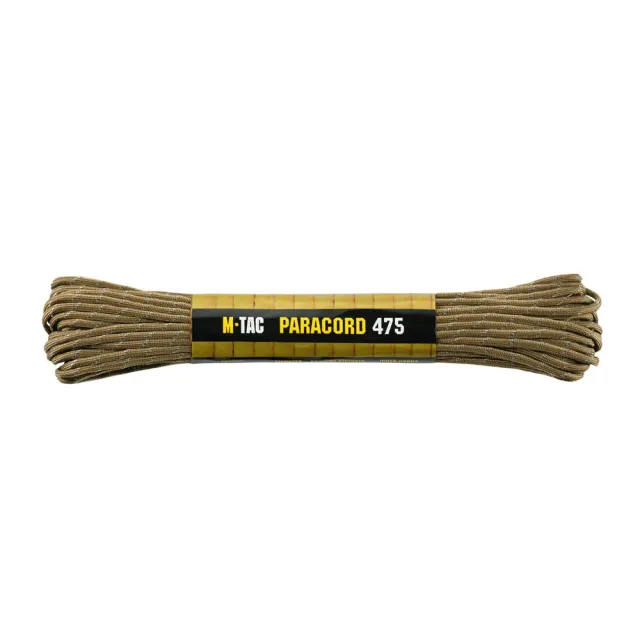 M-Tac 475 paracord coyote reflectorizant 15m 220kg