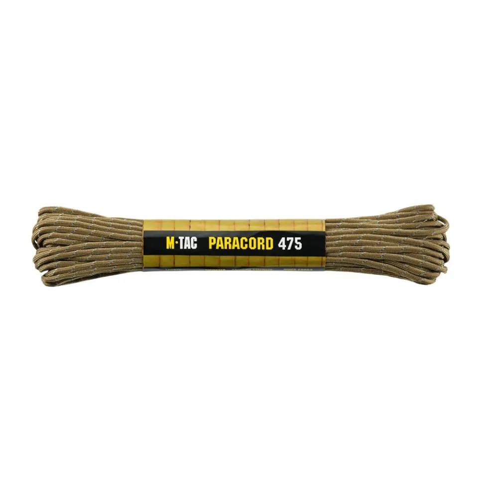 M-Tac 475 paracord coyote reflectorizant 15m 220kg