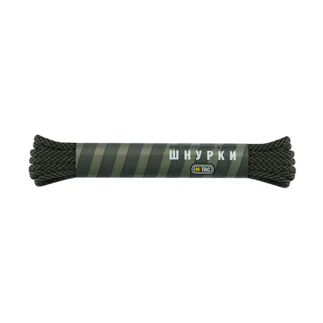 Sireturi M-Tac MIL-SPEC nailon negru verde 135 cm