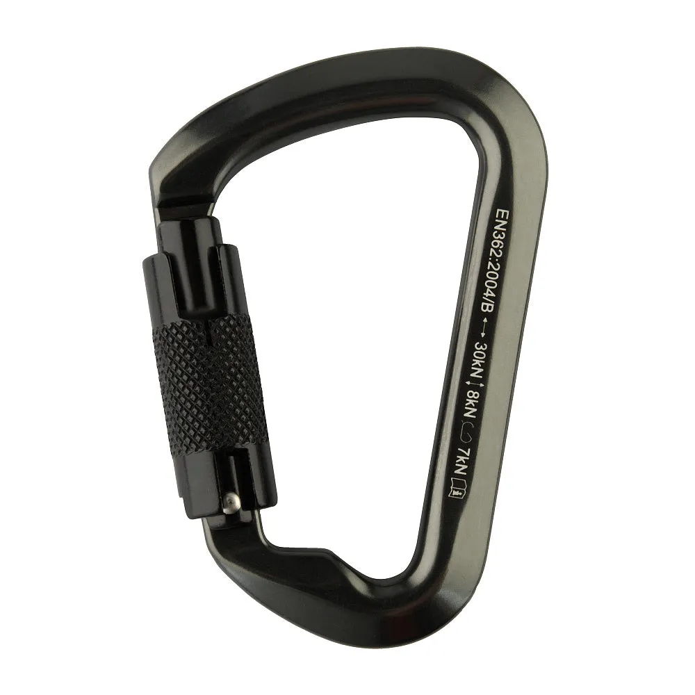 M-Tac Key-Lock carabina aluminiu gri 30kN autoblocare