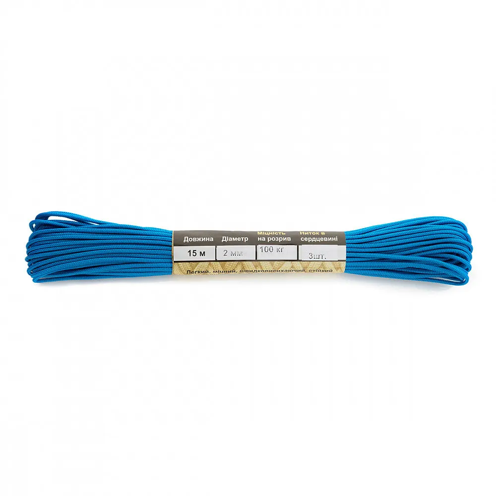 M-Tac Minicord paracord 15m albastru intens 120kg
