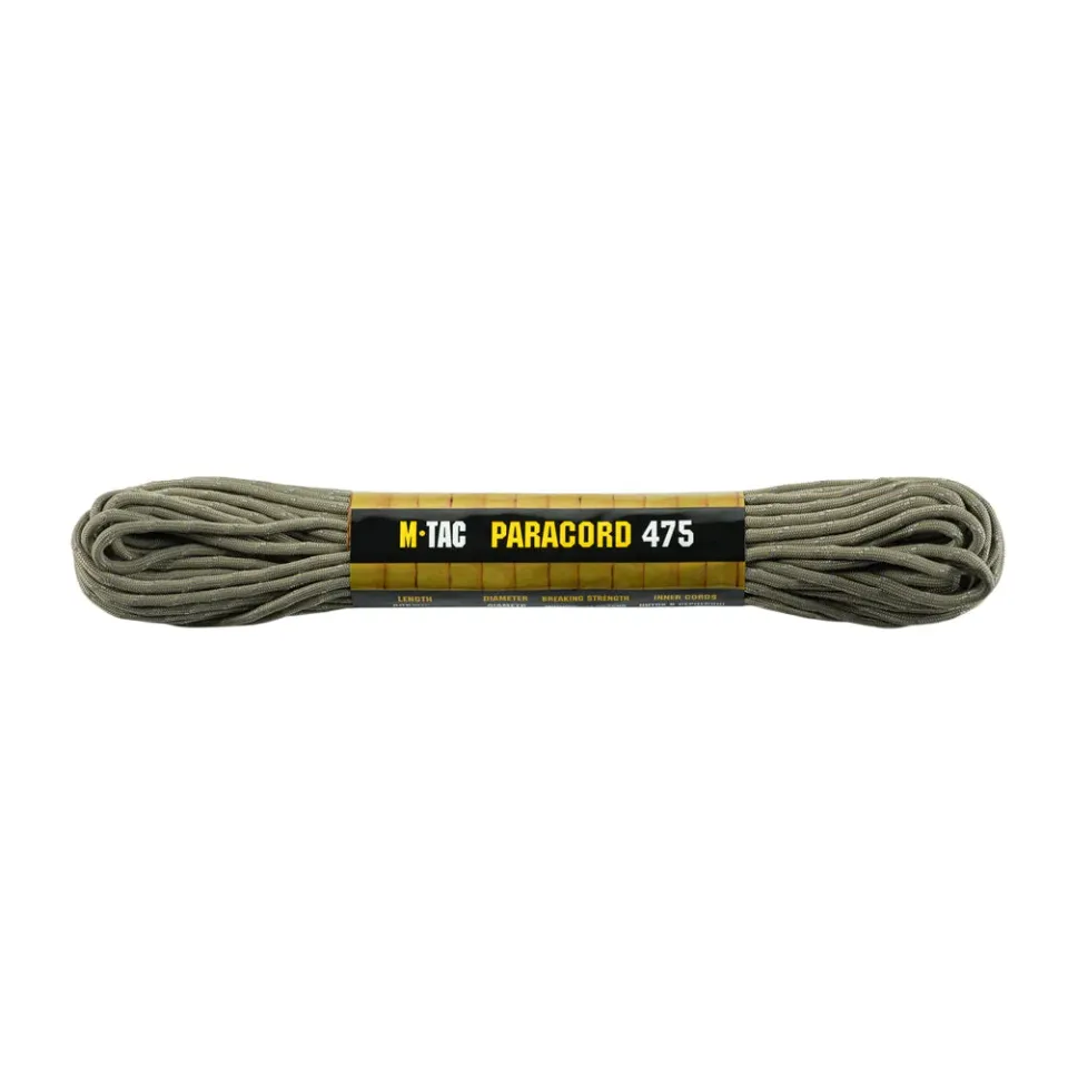 M-Tac 475 paracord tan reflectorizant 15 m