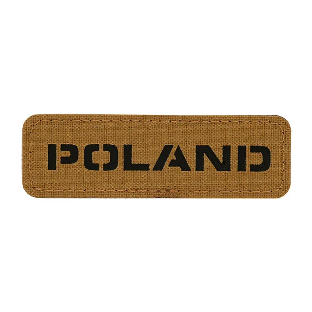 M-Tac Laser Cut patch drapel Polonia coyote/negru