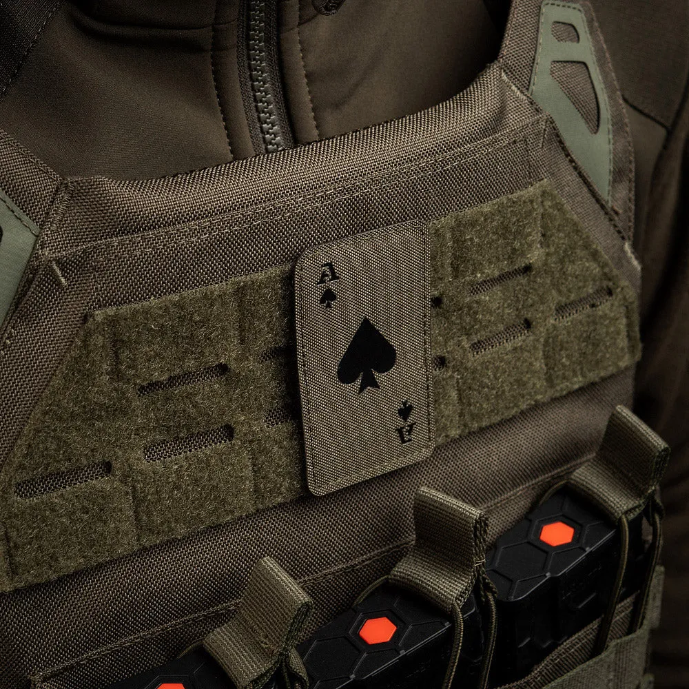 M-Tac Ace of Spades patch cordura fosforescent