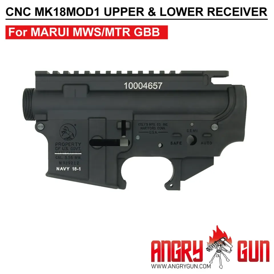 AngryGun MK18MOD1 receiver TM MWS/MTR upper lower CNC