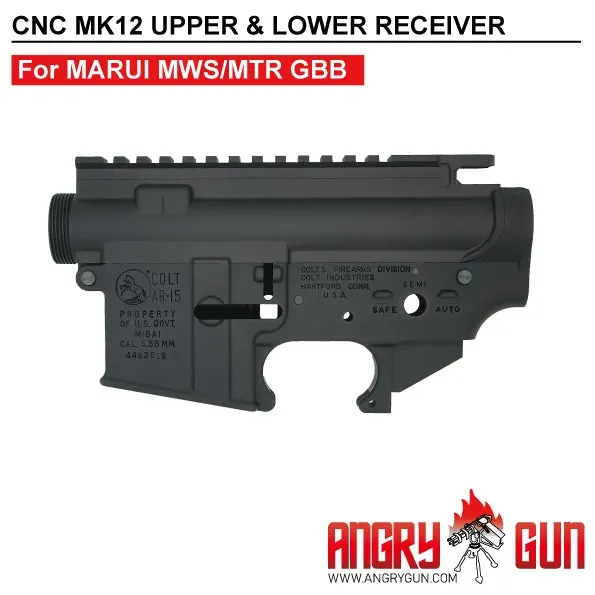 ANGRYGUN MK12 receiver airsoft aluminiu negru Marui MWS