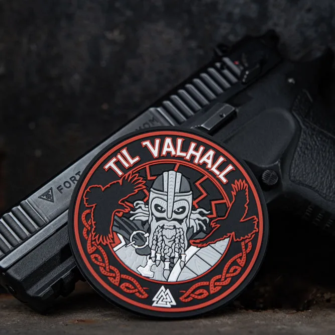 M-Tac Til Valhall patch PVC negru rosu velcro