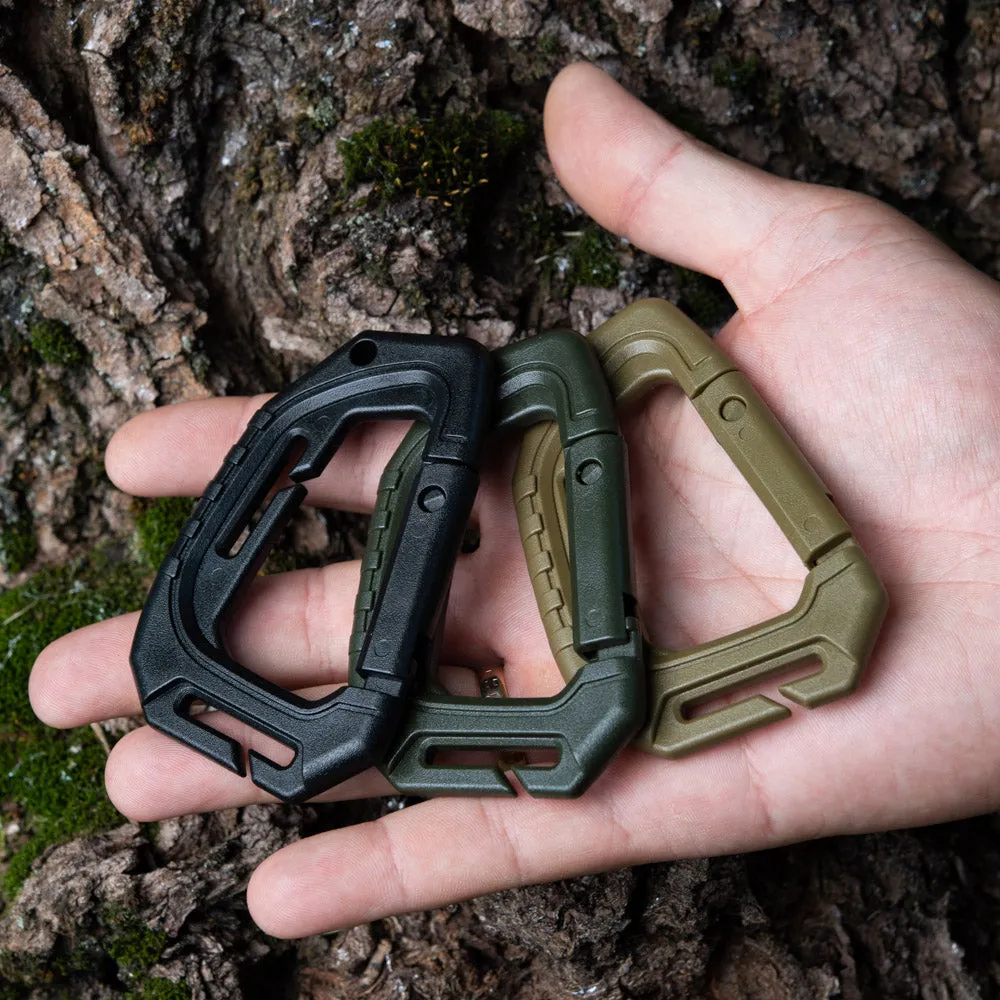 Carabină M-Tac MOLLE plastic olive 9,3 cm chei