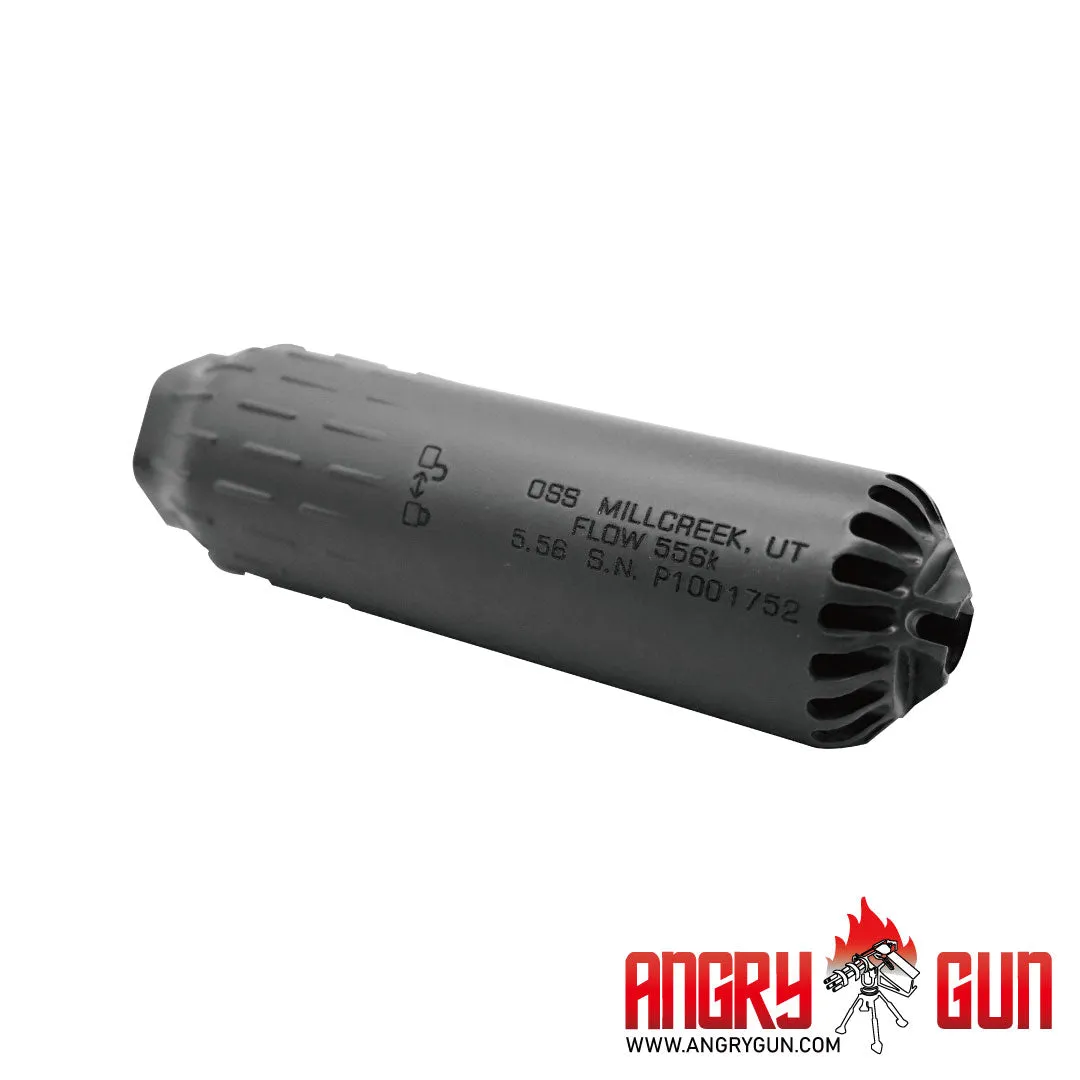ANGRYGUN Flow 556K amortizor airsoft negru mat 5.5 inch