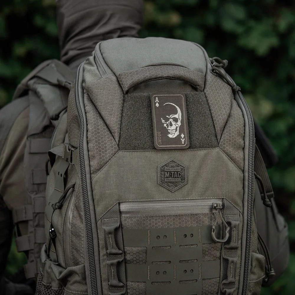 M-Tac Face of War patch brodat ranger green