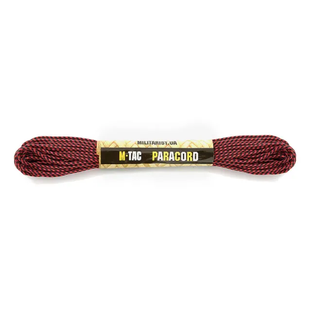 M-Tac Minicord paracord 15 m negru-rosu 120 kg