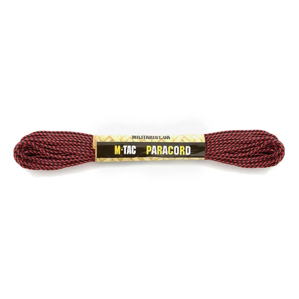 M-Tac Minicord paracord 15 m negru-rosu 120 kg