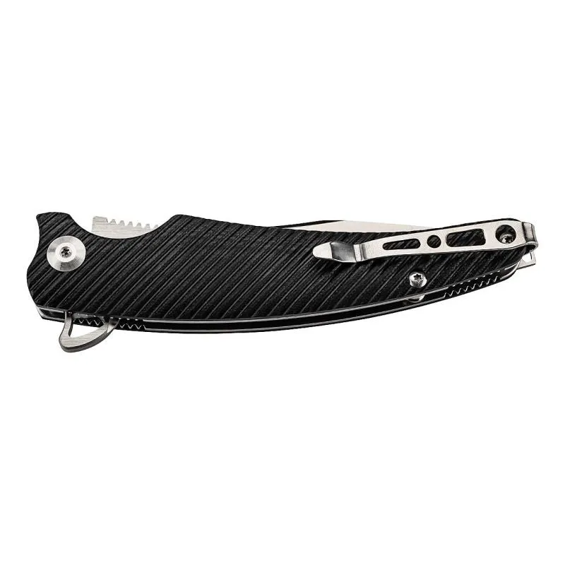 Puma Tec Curved briceag negru otel 440A G-10