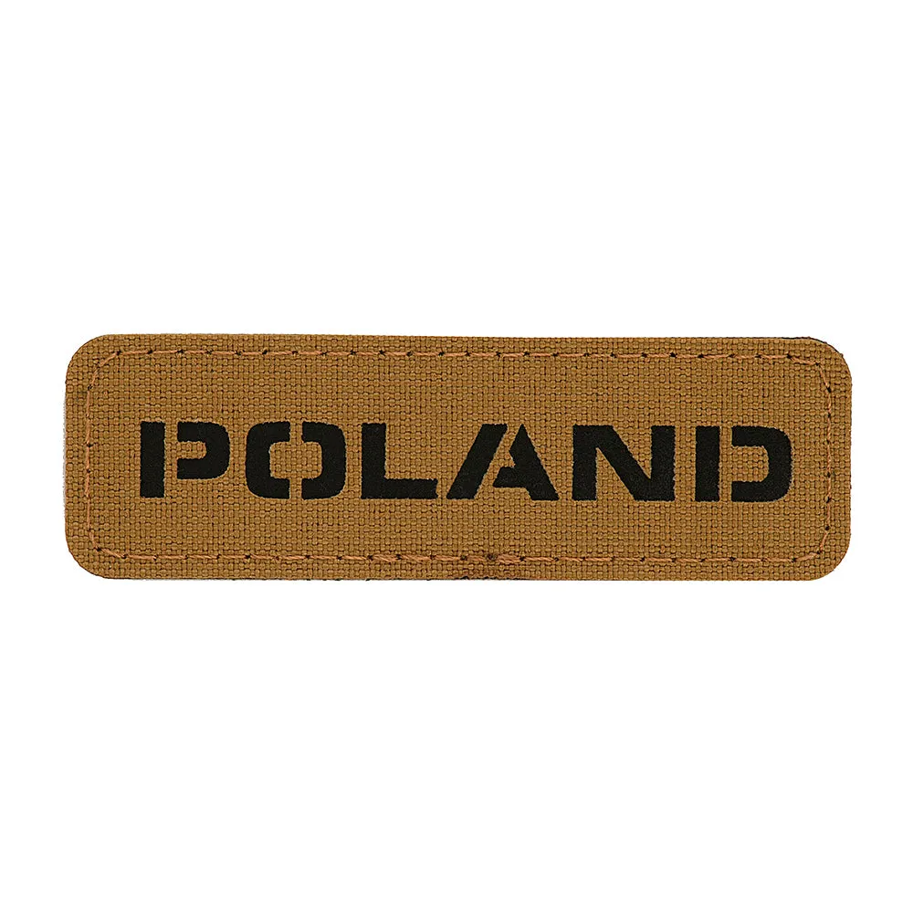 M-Tac Laser Cut patch drapel Polonia coyote/negru