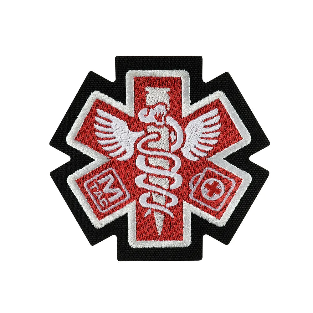 M-Tac Paramedic patch brodat negru velcro