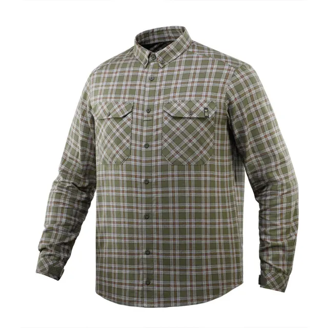 M-Tac Lumberjack camasa bumbac olive/gri oversize