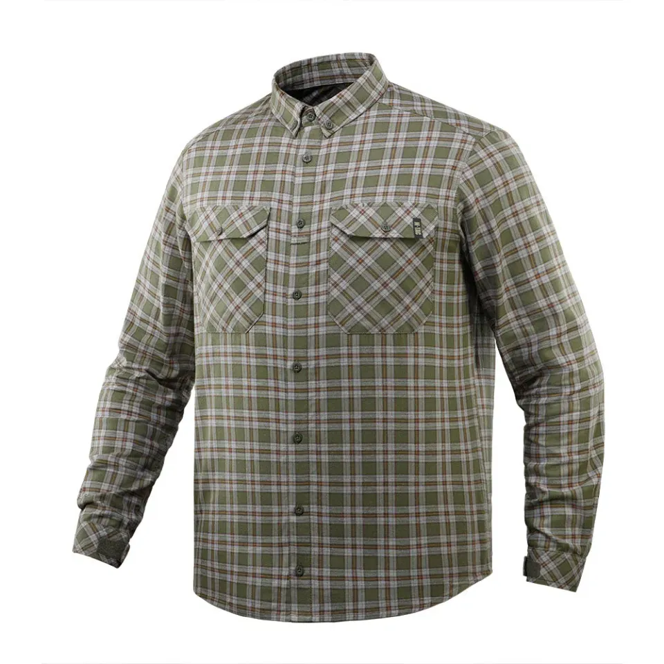 M-Tac Lumberjack camasa bumbac olive/gri oversize
