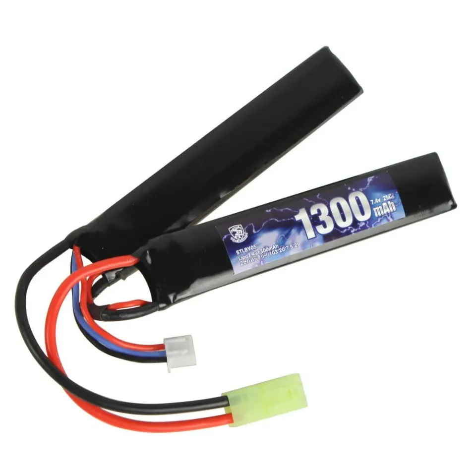 S&T acumulator LiPo 7.4V 1300mAh airsoft dublu pachet