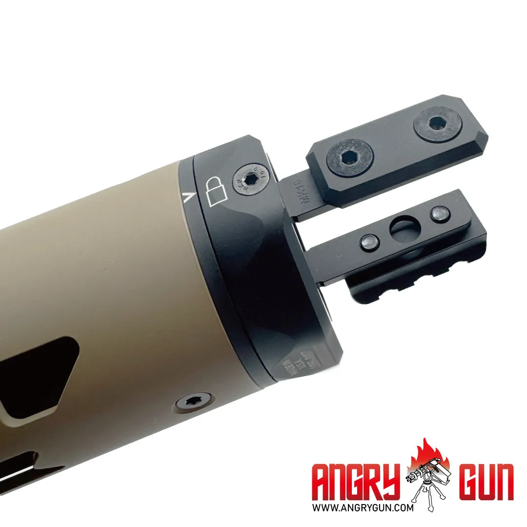 Angrygun M-RAC Type A scut amortizor FDE 6.5 inch aluminiu