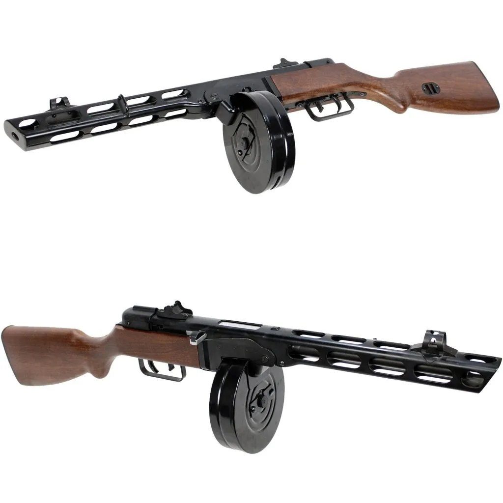 S&T PPSH Fake Wood EBB pistol mitraliera airsoft lemn