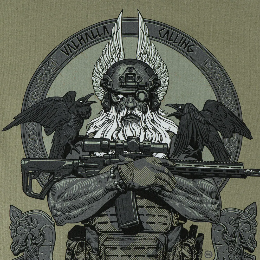 Military-Shop Odin Valhalla Calling hanorac Light Olive bumbac
