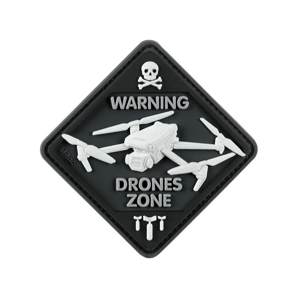 M-Tac Drones Zone patch PVC negru 6,2 cm