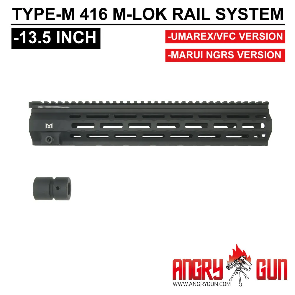 AngryGun Type-M 416 șină M-LOK 13.5 inch VFC