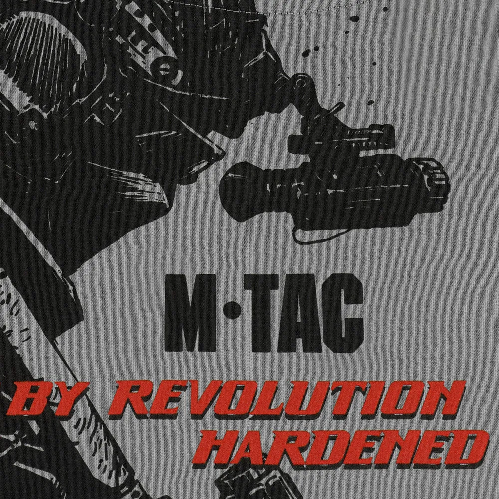 M-Tac Warrior tricou gri deschis oversize bumbac